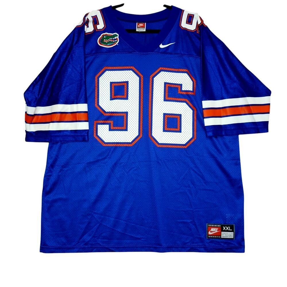 Vintage Nike Florida Gators Jersey #96 – Blue NCAA Football XXL Made in USA